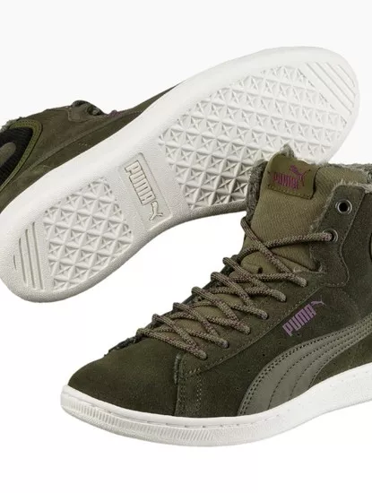 Puma Vikky Mid Corduroy Olive Night - Oliv