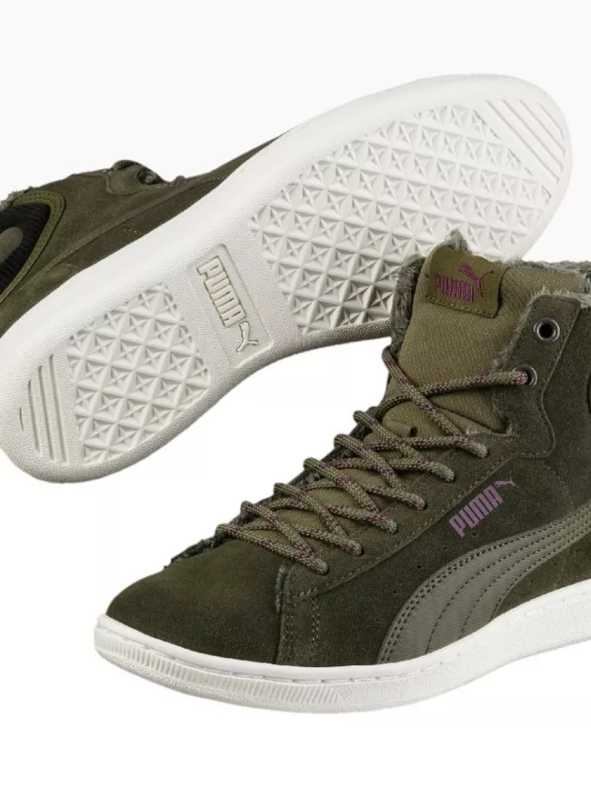 Puma Vikky Mid Corduroy Olive Night - Oliv (1)